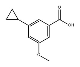 Benzoic acid, 3-cyclopropyl-5-methoxy- 结构式