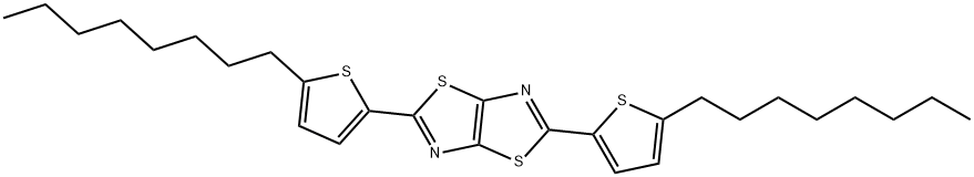 Thiazolo[5,4-d]thiazole, 2,5-bis(5-octyl-2-thienyl)- 结构式