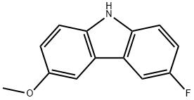 9H-Carbazole, 3-fluoro-6-methoxy- 结构式