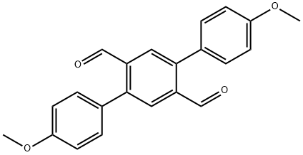[1,1':4',1''-Terphenyl]-2',5'-dicarboxaldehyde, 4,4''-dimethoxy- 结构式