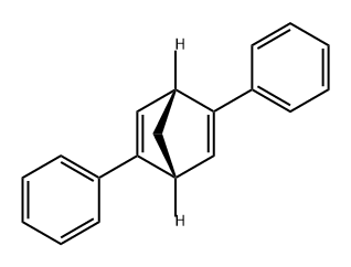 Bicyclo[2.2.1]hepta-2,5-diene, 2,5-diphenyl-, (1R,4R)- 结构式