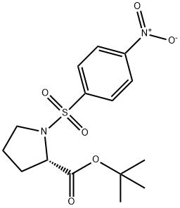 L-Proline, 1-[(4-nitrophenyl)sulfonyl]-, 1,1-dimethylethyl ester 结构式