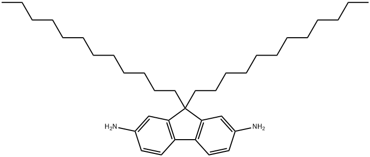 9,9-双十二烷基-9H-芴-2,7-二胺 结构式