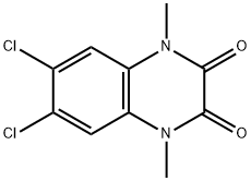 6,7-Dichloro-1,4-dimethylquinoxaline-2,3(1H,4H)-dione 结构式