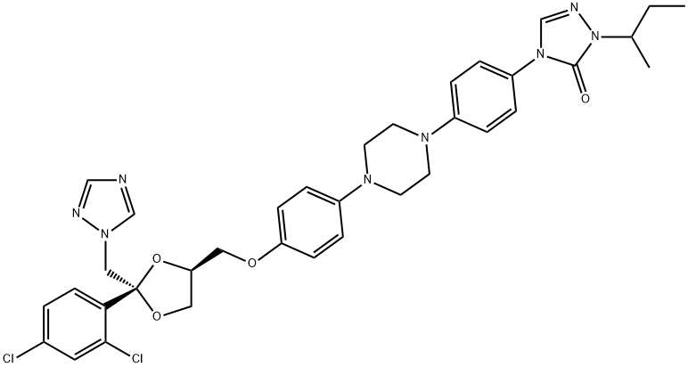 (2S,4S)-Itraconazole (Mixture of Diastereomers) 结构式