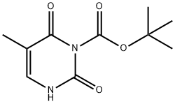 5-甲基-2,6-二氧代-3,6-二氢嘧啶-1(2H)-羧酸叔丁酯 结构式