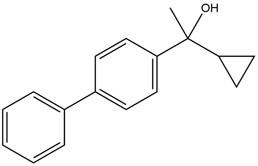 α-Cyclopropyl-α-methyl[1,1'-biphenyl]-4-methanol 结构式