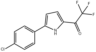 Ethanone, 1-[5-(4-chlorophenyl)-1H-pyrrol-2-yl]-2,2,2-trifluoro- 结构式