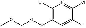 Pyridine, 2,6-dichloro-3-fluoro-5-[(methoxymethoxy)methyl]- 结构式