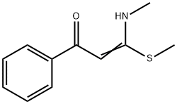 2-Propen-1-one, 3-(methylamino)-3-(methylthio)-1-phenyl- 结构式