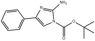 1H-Imidazole-1-carboxylic acid, 2-amino-4-phenyl-, 1,1-dimethylethyl ester 结构式