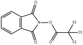 醋酸,2,2,2-三氯-,1,3-二氢-1,3-二氧-2H-异吲哚-2-酯 结构式