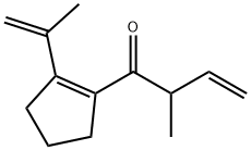 3-Buten-1-one, 2-methyl-1-[2-(1-methylethenyl)-1-cyclopenten-1-yl]- 结构式