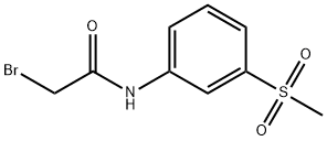 Acetamide, 2-bromo-N-[3-(methylsulfonyl)phenyl]- 结构式