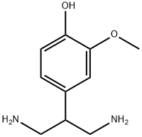 Phenol, 4-[2-amino-1-(aminomethyl)ethyl]-2-methoxy- 结构式