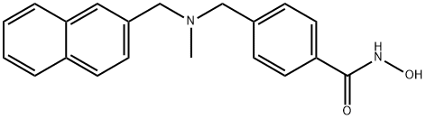 N-Hydroxy-4-((methyl(naphthalen-2-ylmethyl)amino)methyl)benzamide 结构式