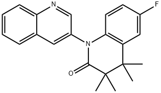 6-Fluoro-3,3,4,4-tetramethyl-3,4-dihydro-2H-[1,3''-biquinolin]-2-one 结构式