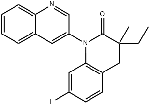 3-Ethyl-7-fluoro-3-methyl-3,4-dihydro-2H-[1,3''-biquinolin]-2-one 结构式