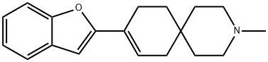 9-(Benzofuran-2-yl)-3-methyl-3-azaspiro[5.5]undec-8-ene 结构式