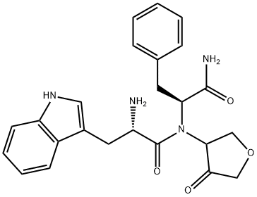 L-Phenylalaninamide, L-tryptophyl-N-(tetrahydro-4-oxo-3-furanyl)- 结构式