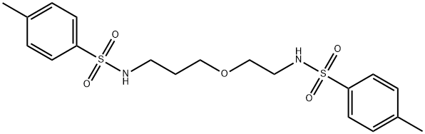 4-甲基-N-[3-[2-(4-甲基苯基磺酰氨基)乙氧基]丙基]苯磺酰胺 结构式