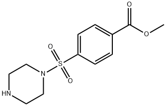 Methyl 4-(piperazine-1-sulfonyl)benzoate 结构式