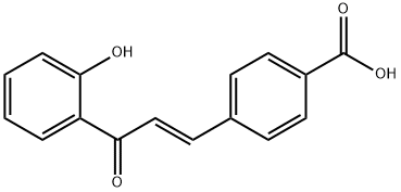 (E)-4-(3-(2-羟基苯基)-3-氧代丙-1-烯-1-基)苯甲酸 结构式