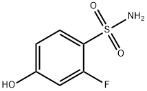 2-氟-4-羟基苯磺酰胺 结构式