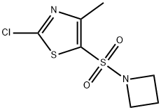 Thiazole, 5-(1-azetidinylsulfonyl)-2-chloro-4-methyl- 结构式