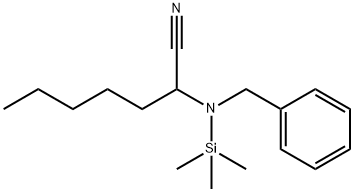 2-(Benzyl(trimethylsilyl)amino)heptanenitrile 结构式