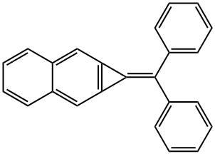 1H-Cyclopropa[b]naphthalene, 1-(diphenylmethylene)- 结构式
