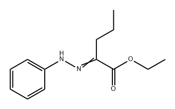 Pentanoic acid, 2-(2-phenylhydrazinylidene)-, ethyl ester 结构式