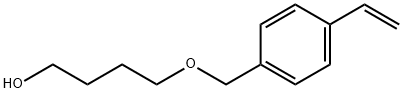 4-[(4-乙烯基苯基)甲氧基]-1-丁醇 结构式