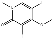 3,5-二碘-4-甲氧基-1-甲基吡啶-2(1H)-酮 结构式