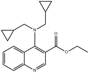 3-Quinolinecarboxylic acid, 4-[bis(cyclopropylmethyl)amino]-, ethyl ester