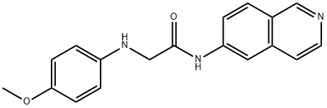 N-(Isoquinolin-6-yl)-2-((4-methoxyphenyl)amino)acetamide 结构式