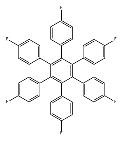 1,1':2',1''-Terphenyl, 4,4''-difluoro-3',4',5',6'-tetrakis(4-fluorophenyl)- 结构式