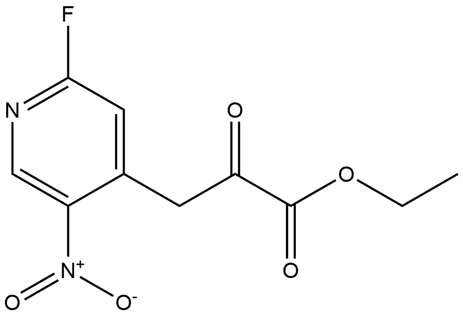 4-Pyridinepropanoic acid, 2-fluoro-5-nitro-α-oxo-, ethyl ester 结构式