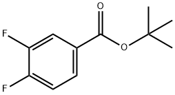 3,4-二氟苯甲酸叔丁酯 结构式