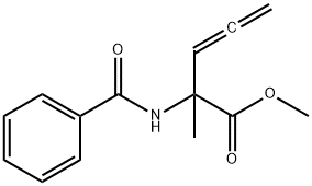 3,4-Pentadienoic acid, 2-(benzoylamino)-2-methyl-, methyl ester 结构式