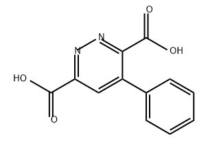 3,6-Pyridazinedicarboxylic acid, 4-phenyl- 结构式