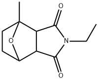 4-ethyl-1-methyl-10-oxa-4-azatricyclo[5.2.1.0^{2,6}]decane-3,5-dione 结构式