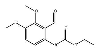Carbamic acid, (2-formyl-3,4-dimethoxyphenyl)-, ethyl ester (9CI) 结构式