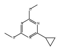 1,3,5-Triazine, 2-cyclopropyl-4,6-dimethoxy- 结构式