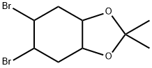 1,3-Benzodioxole, 5,6-dibromohexahydro-2,2-dimethyl- 结构式