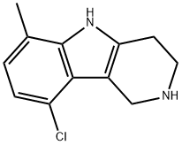 1H-Pyrido[4,3-b]indole, 9-chloro-2,3,4,5-tetrahydro-6-methyl- 结构式