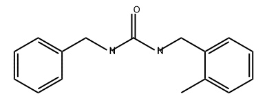 Urea, N-[(2-methylphenyl)methyl]-N'-(phenylmethyl)- 结构式