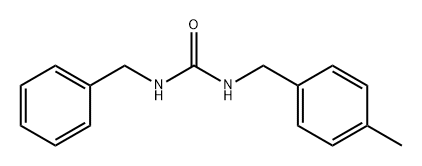 Urea, N-[(4-methylphenyl)methyl]-N'-(phenylmethyl)- 结构式