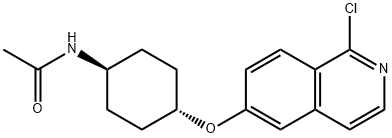 N-(Trans-4-((1-chloroisoquinolin-6-yl)oxy)cyclohexyl)acetamide 结构式