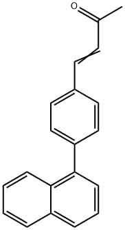 4-(4-(Naphthalen-1-yl)phenyl)but-3-en-2-one 结构式